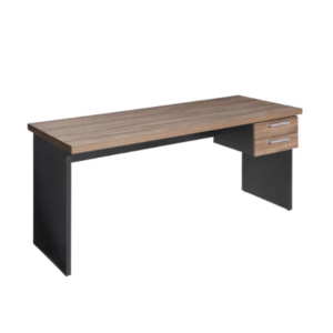 Mesa reta com gaveteiro